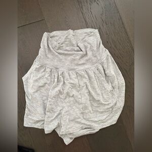 Aerie Real Soft Foldover Jogger Shorts Grey